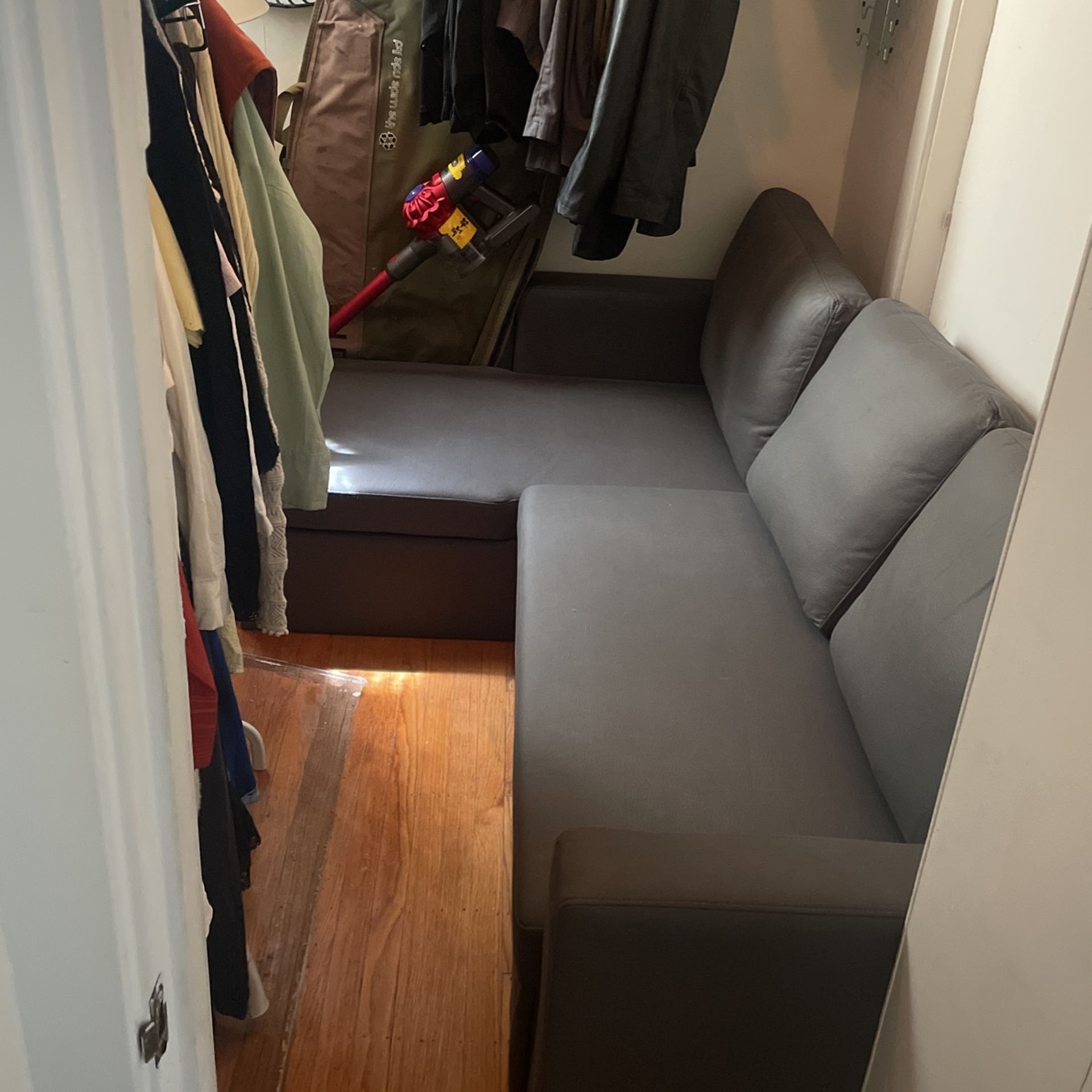 Grey Two Piece Couch