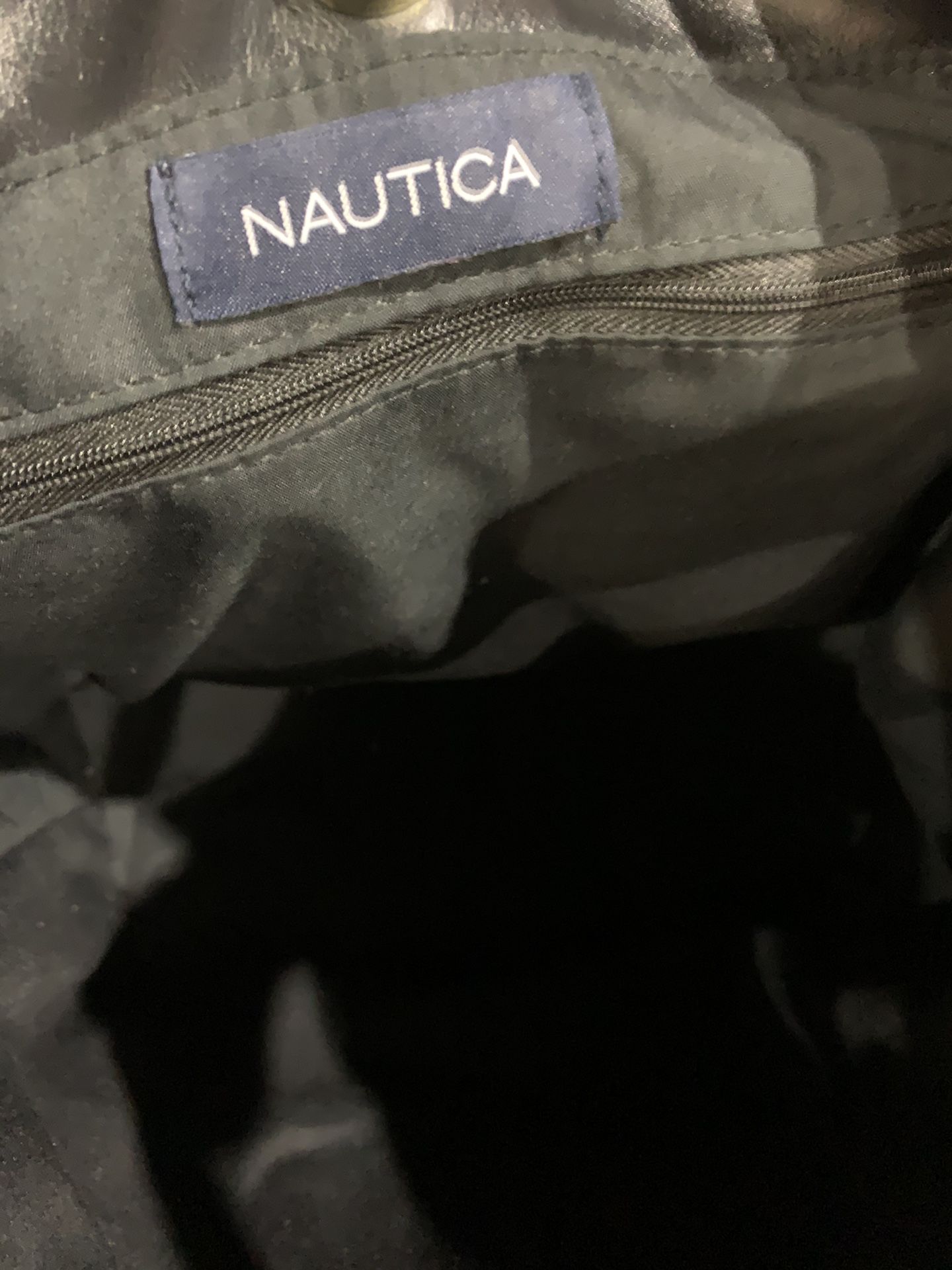 Nautica Black Leather Purse