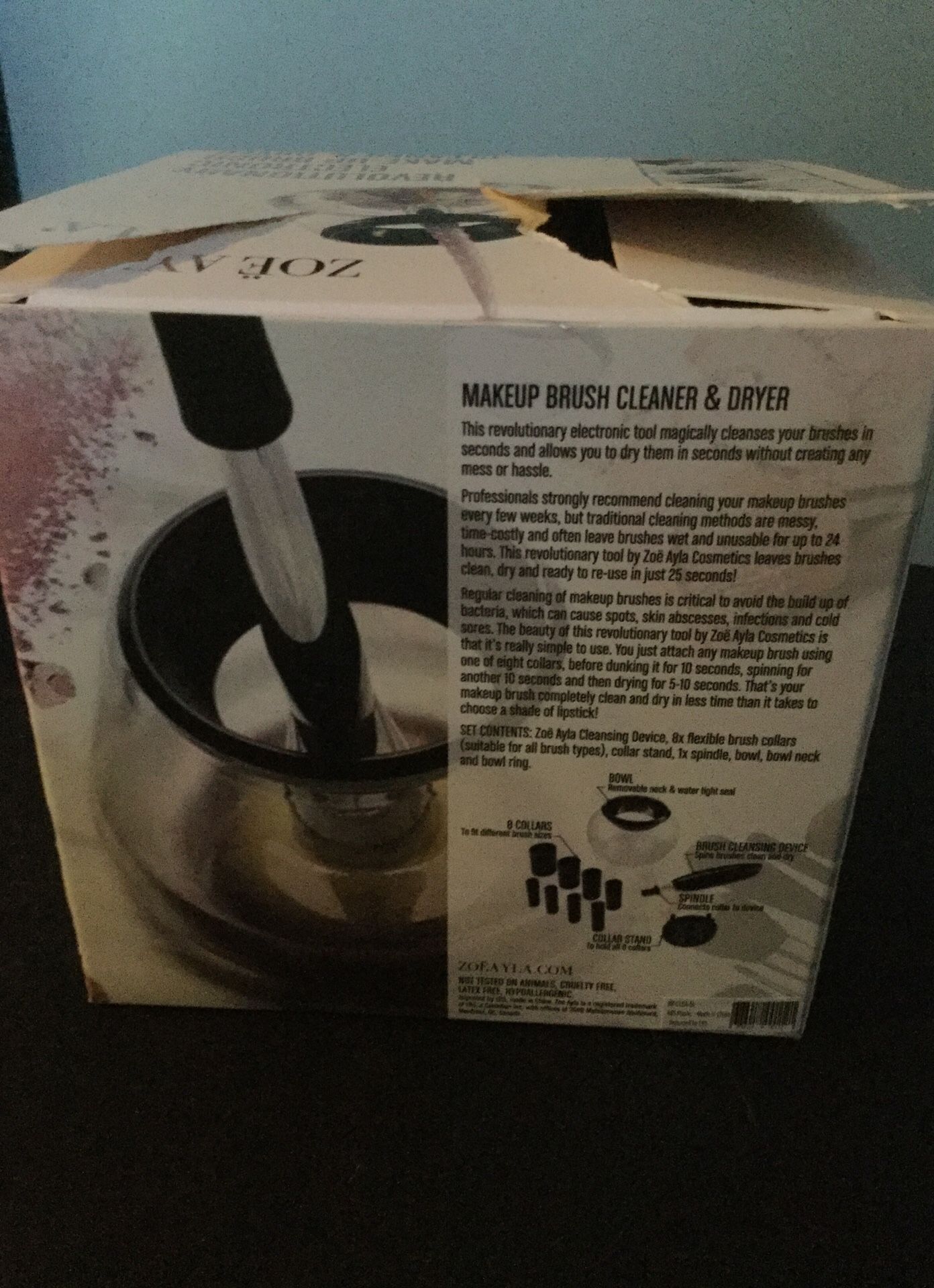 Makeup brush cleaner and dryer
