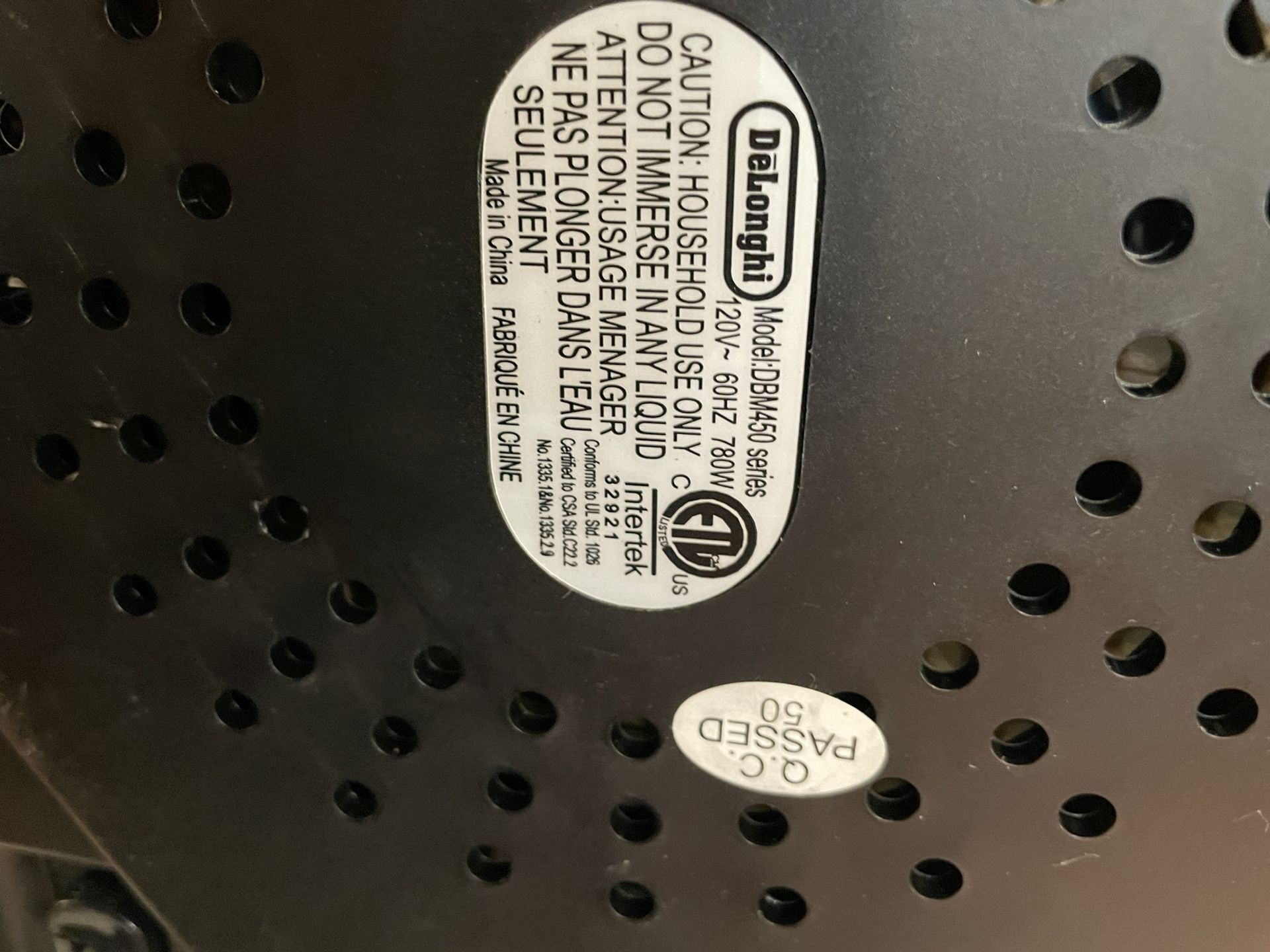 De'longhi Bread Machine Bread Maker dbm450