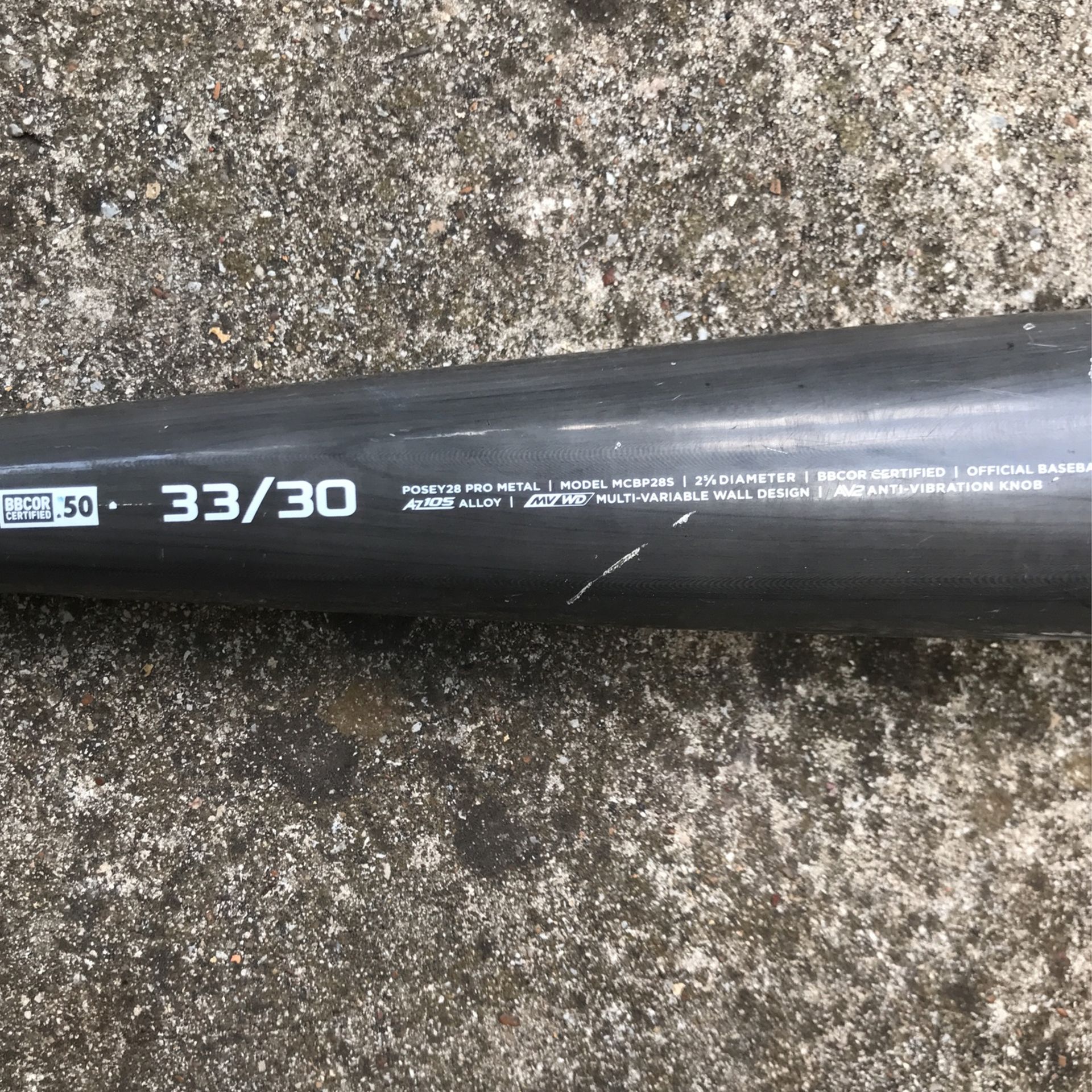Marucci Posey28 Pro Metal BBCOR Baseball Bat 33” -3