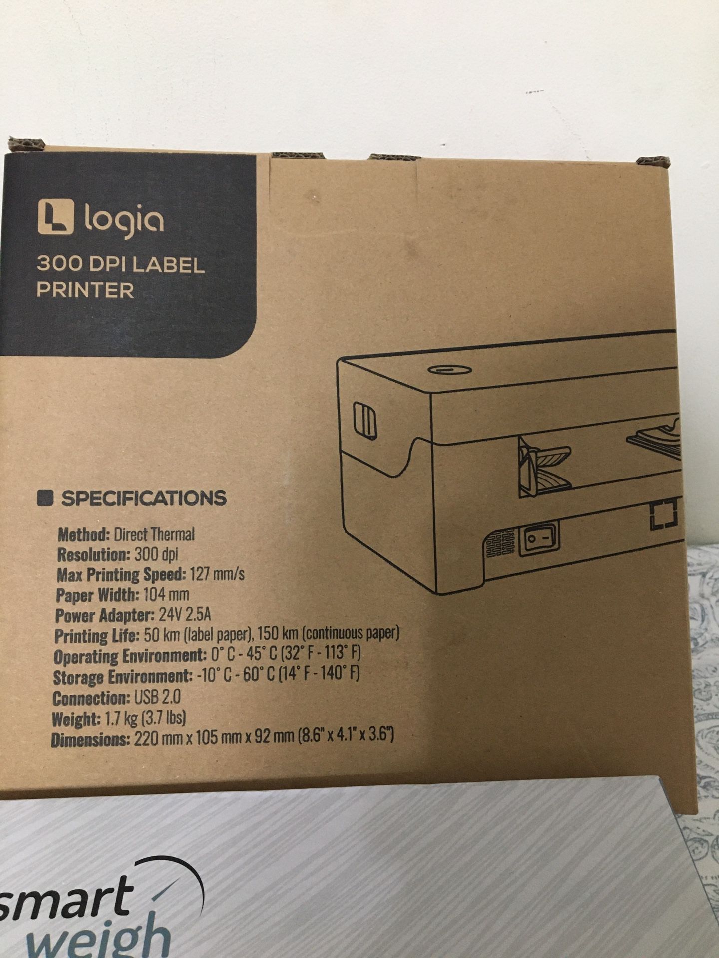 Logia Label Printer And Smartweight Shipping Scale
