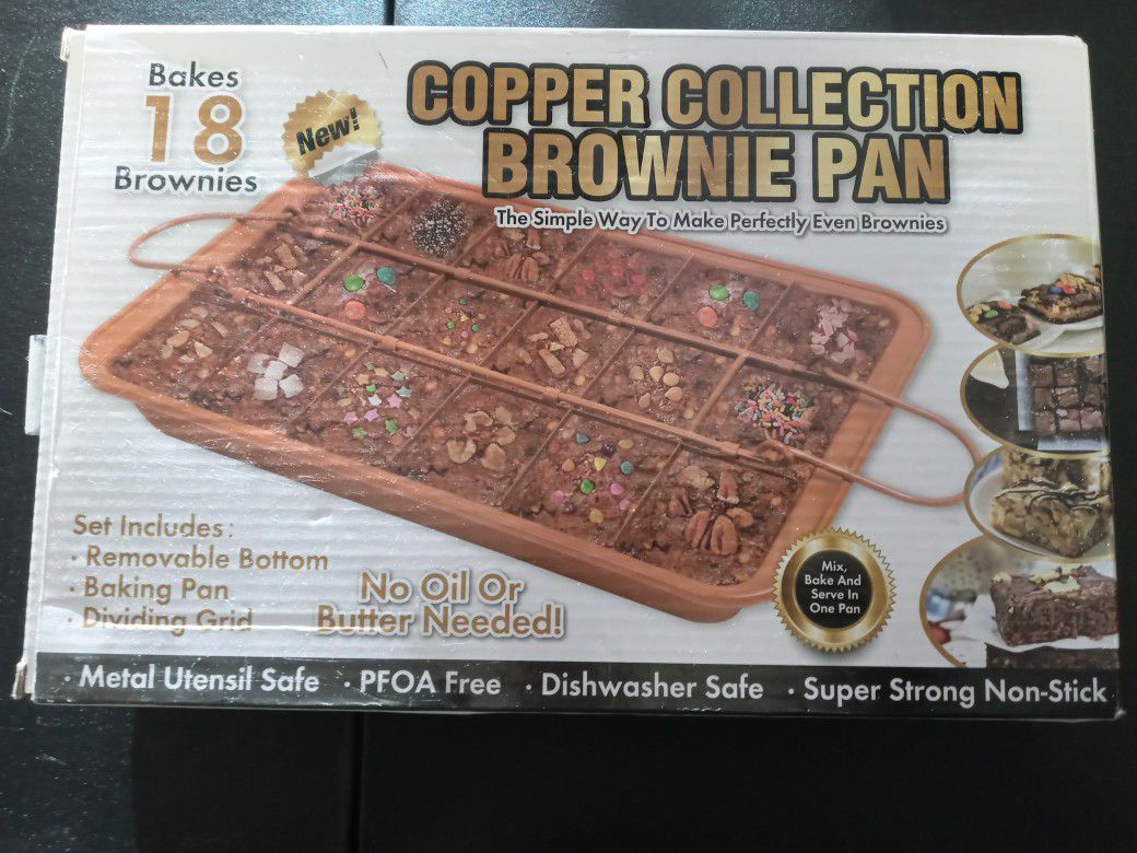 Copper Collection Brownie Pan