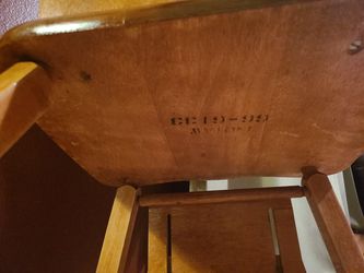 Antique Wood High Chair  Thumbnail