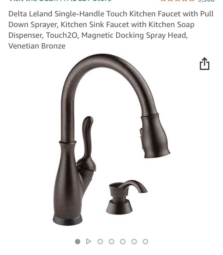 DELTA LELAND SINGLE HANDLE TOUCH KITCHEN FAUCET WITH SPRAYER