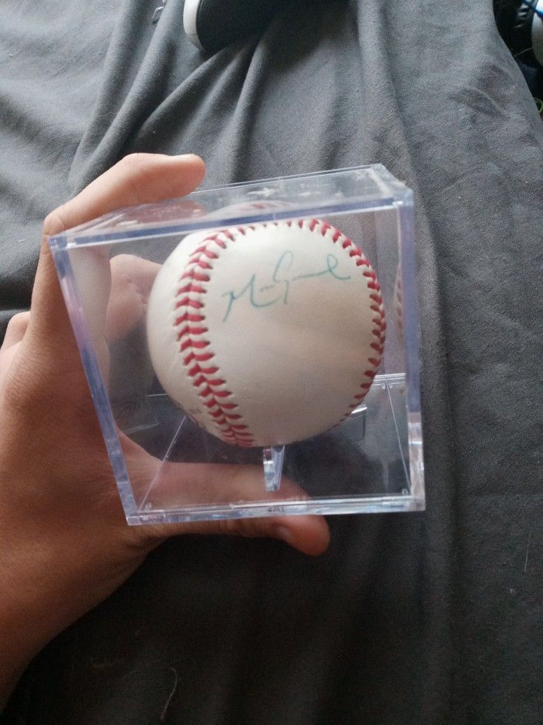 Mark Grace Autographed Ball