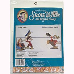 VINTAGE Disney Snow White Play Ball DIY Stitch Kit Thumbnail
