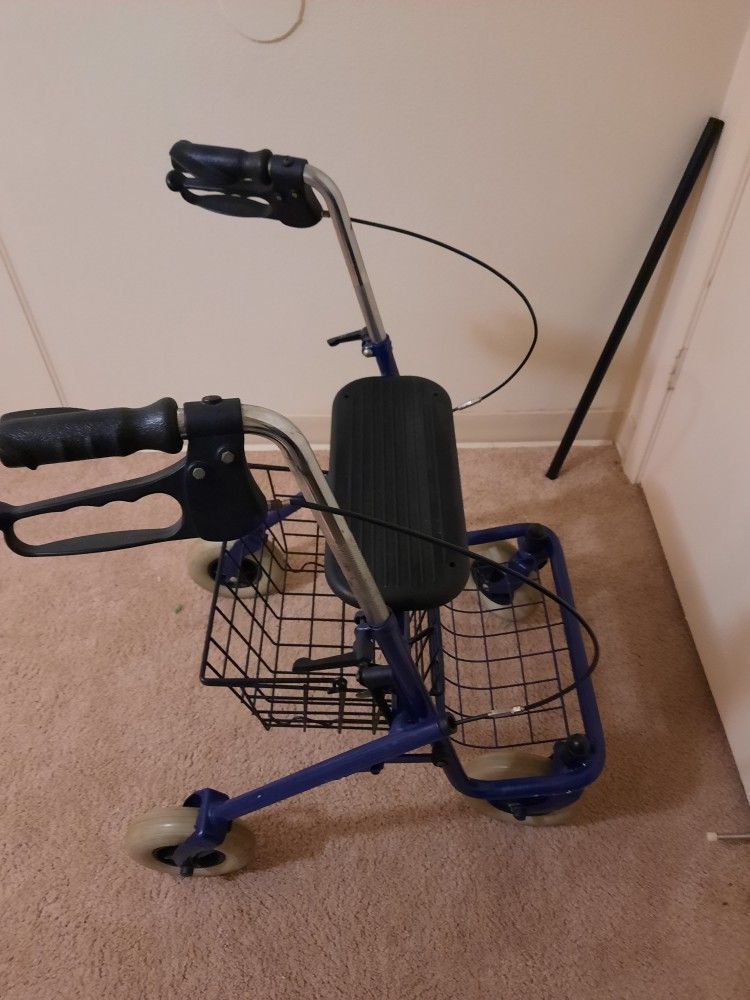 Buggy With Brake Handles And Basket