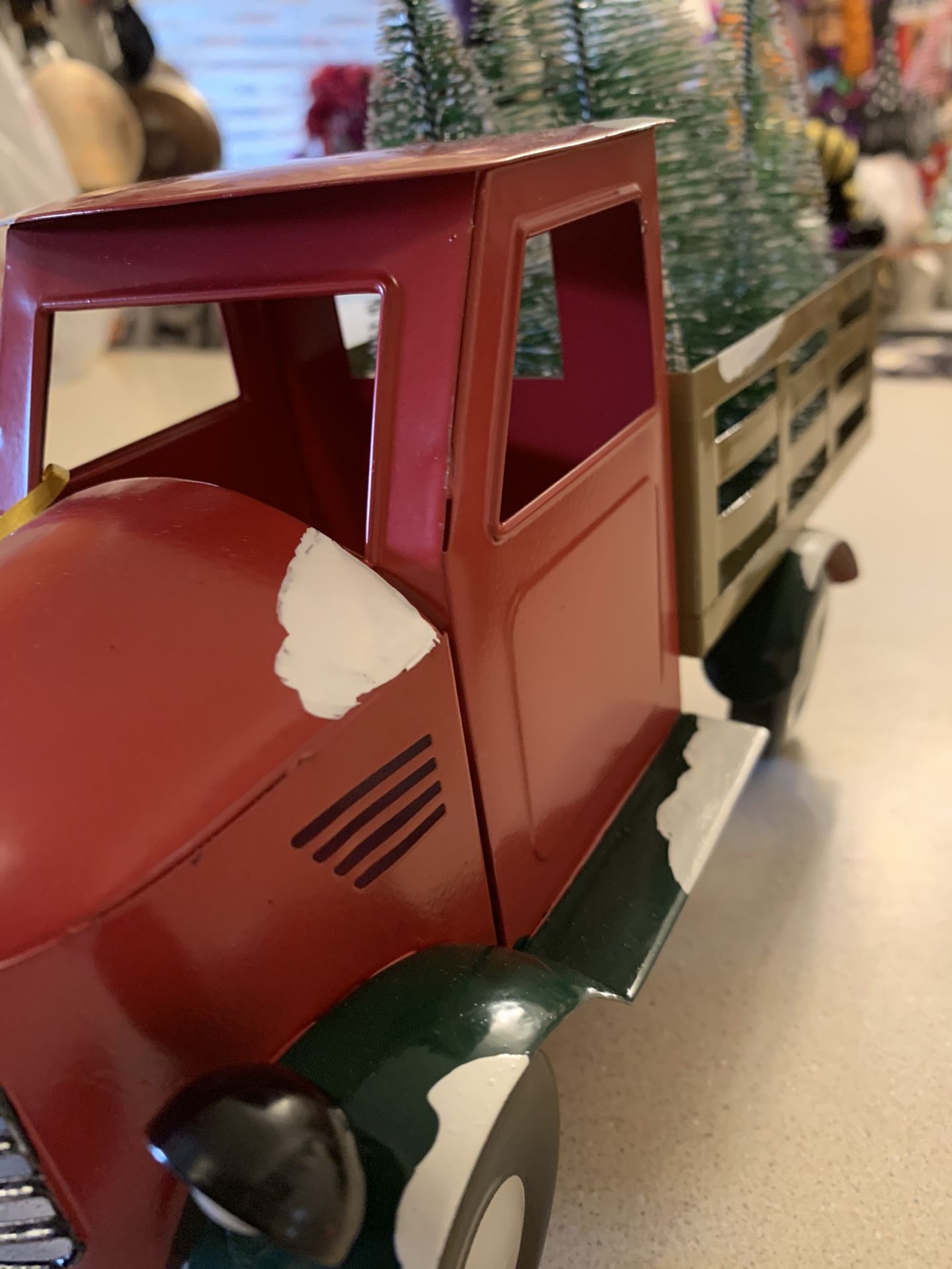 Red truck farmhouse decor Christmas holiday