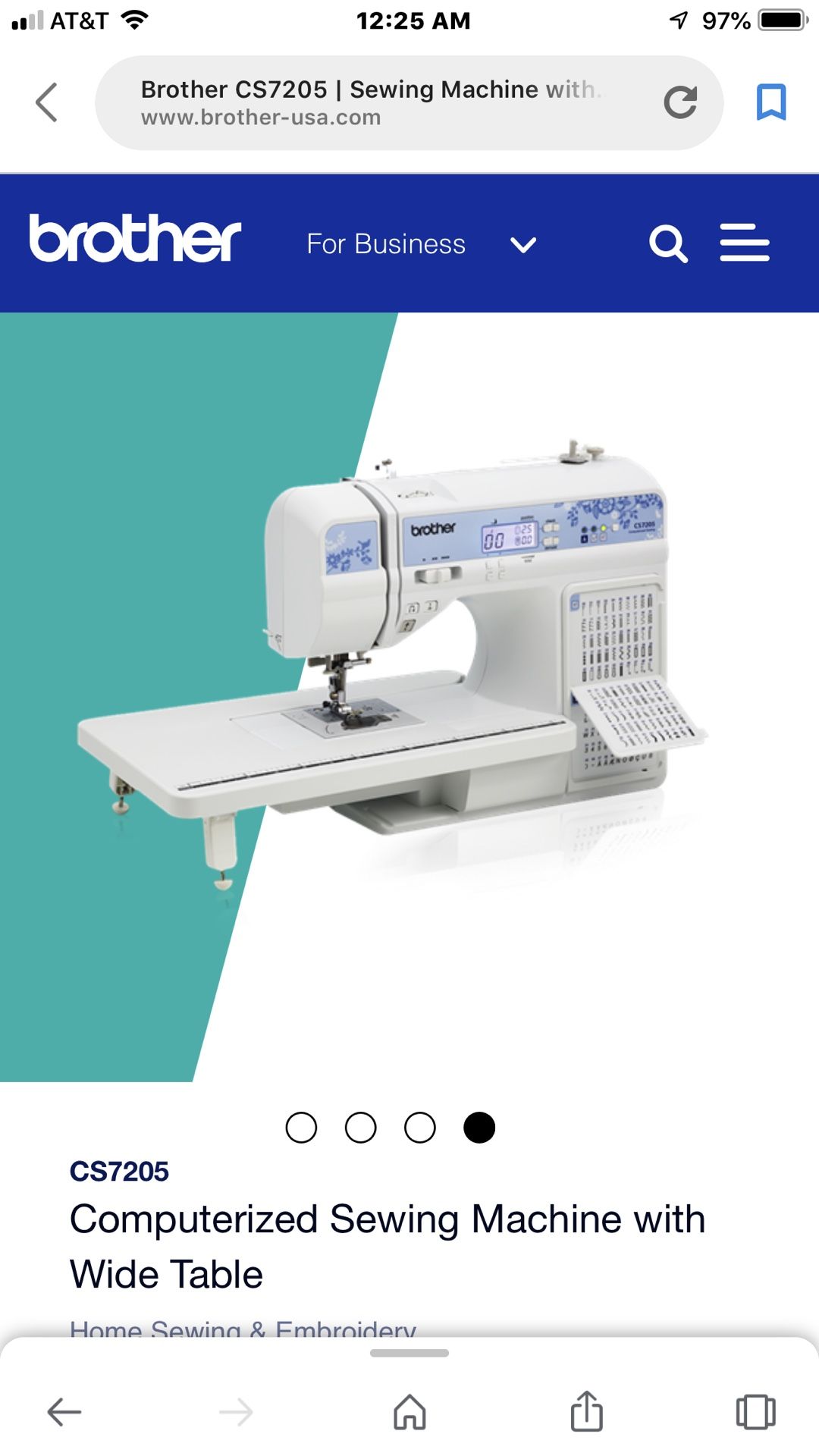 Brother 150 Stitch Sewing and Quilting Machine CS7205 for Sale in