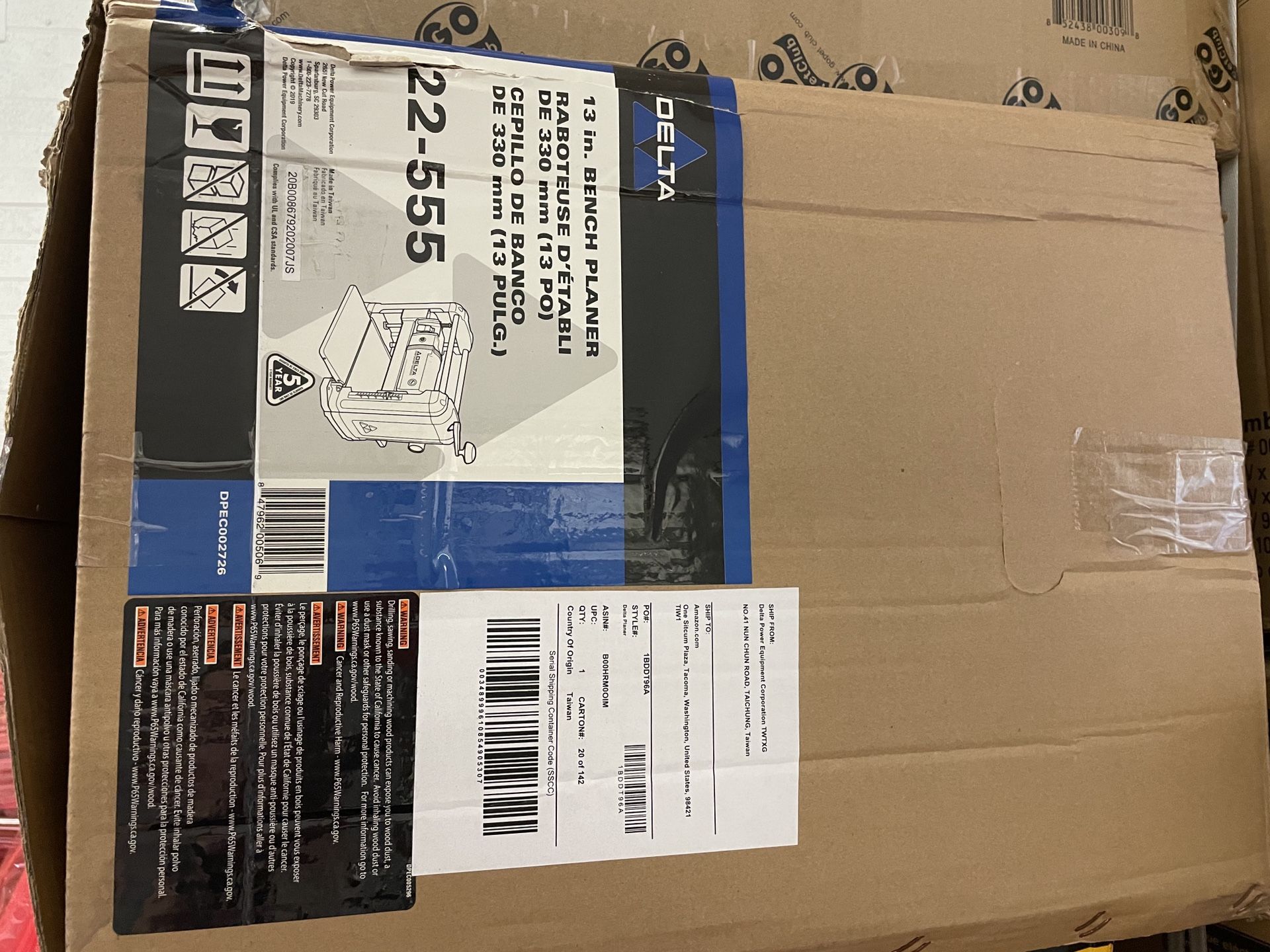 Delta Power Tools 22555 13 In Portable Thickness Planer for