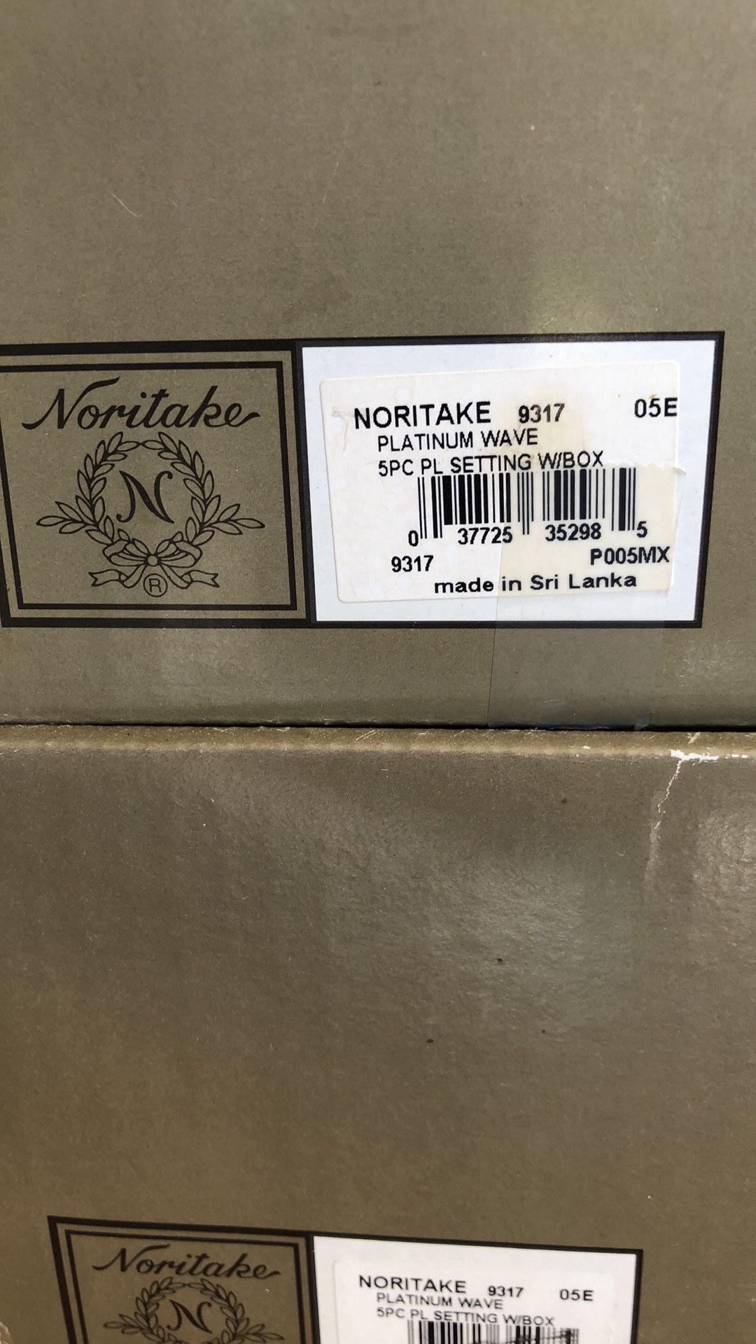 Noritake Platinum Wave China