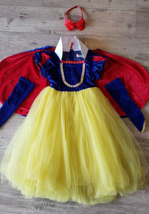 Snow White Costume, Girls 5,6,7 Years Old 