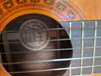 goya classical guitar round label