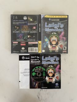 Luigis Mansion & Super Smash Bros Nintendo Gamecube GAMES Thumbnail