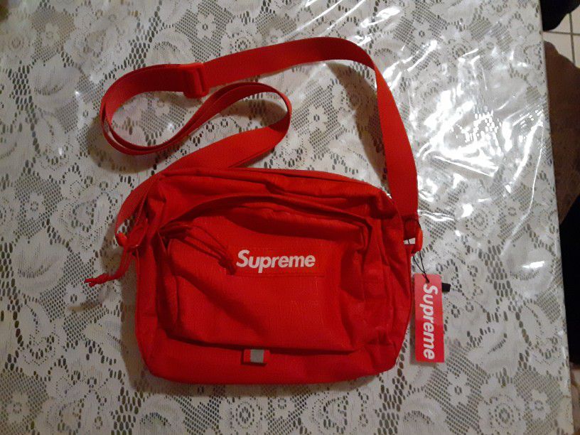 Supreme Red Crossbody Bag. PRICE IS NEGOTIABLE