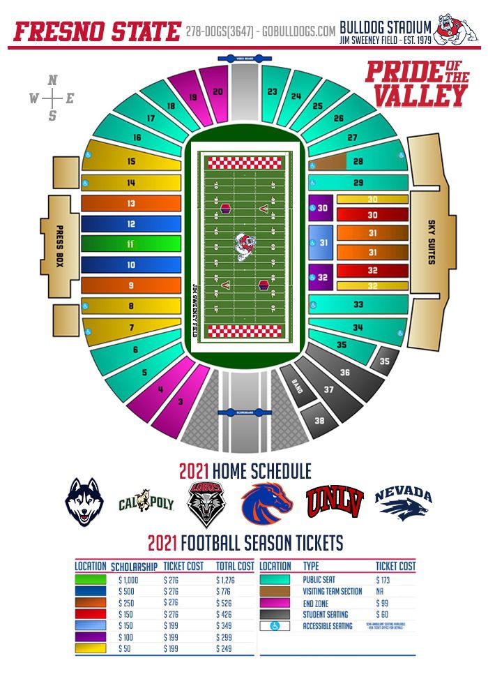 Boise State @ Fresno State Tickets (Row 4)
