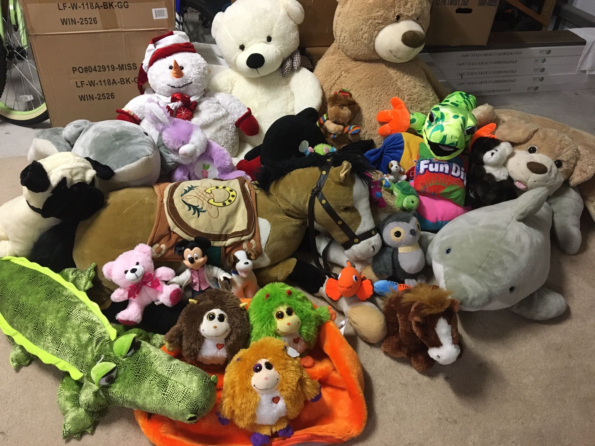 Giant stuffed animals