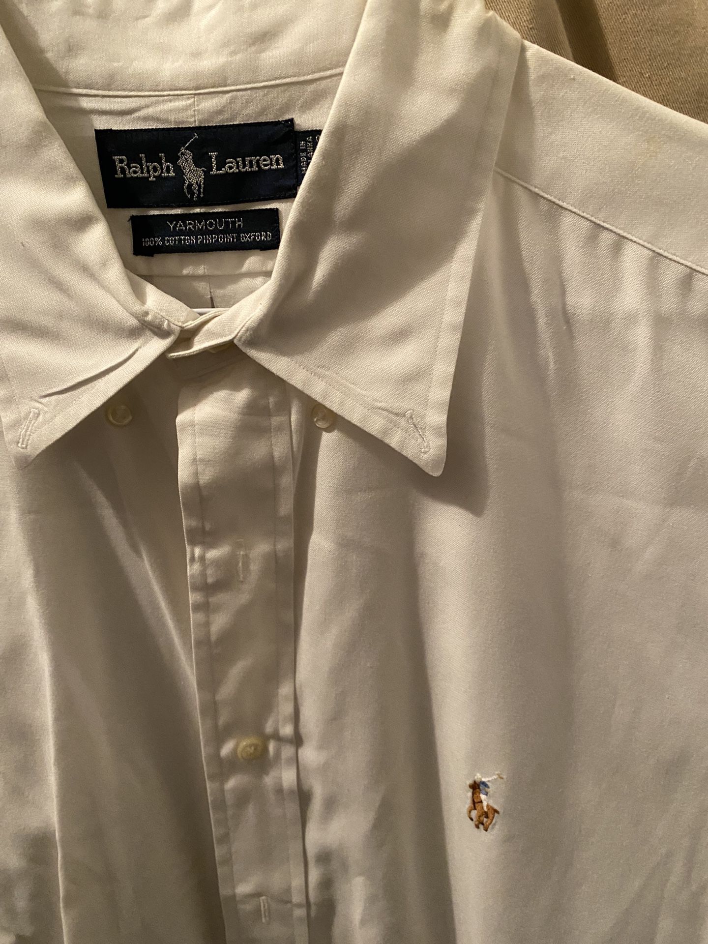 Ralph Lauren Polo Men’s Button Down Long Sleeve Dress Shirts - 5 EA
