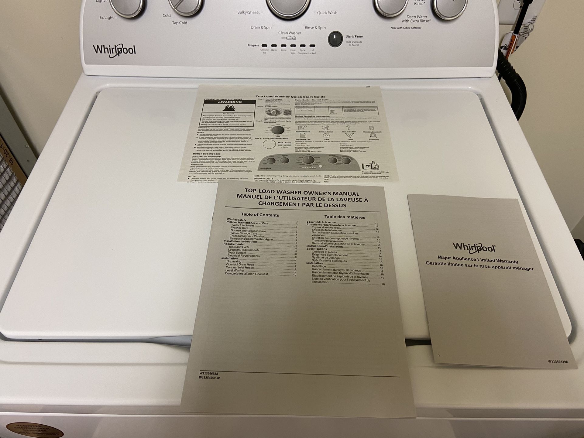 Whirlpool Washer & Dryer