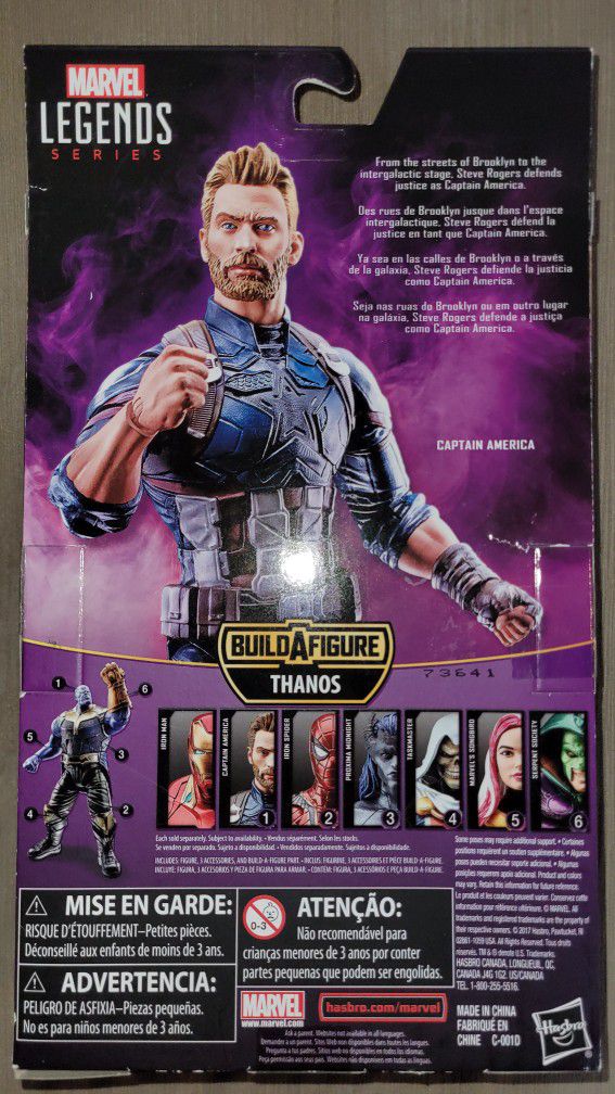 Marvel Legends Avengers Infinity War Captain America Thanos 