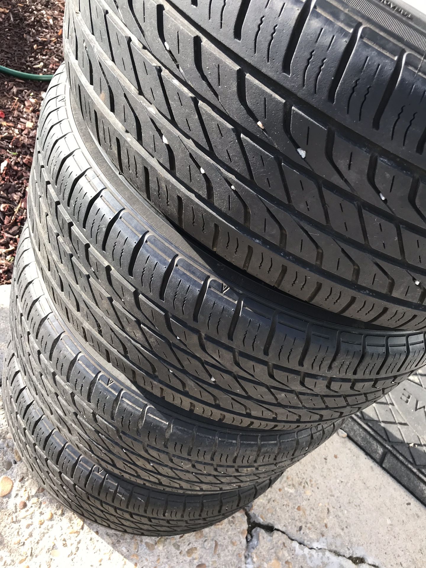 16 inch TOYO P225/60R16 tires very good. on MercedesBenz S class rims