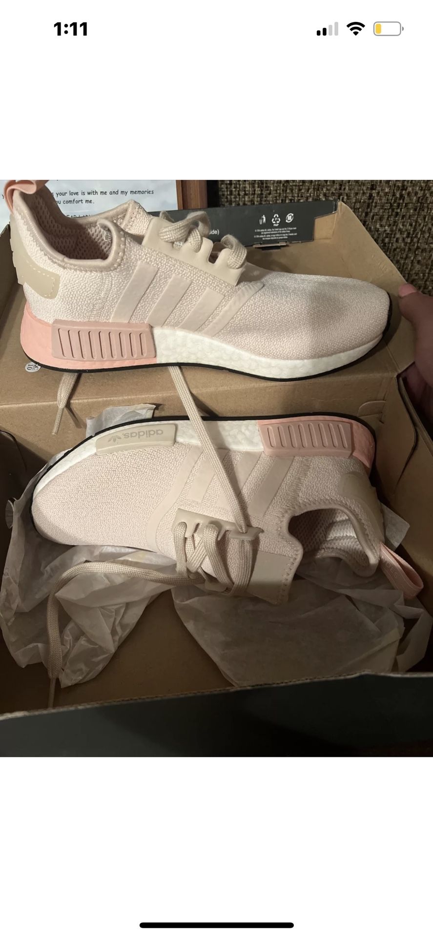 Adidas Pink Women Running Shoes Size 7.5