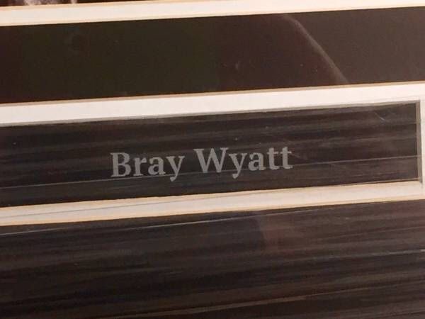 Bray Wyatt signed autographed framed 11x14 photo WWE champion Wyatt Family The Fiend JSA coa