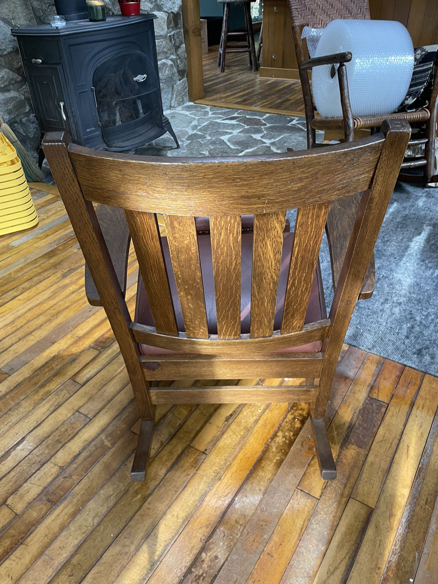 1930’s Vintage Rocking Chair & Ottoman