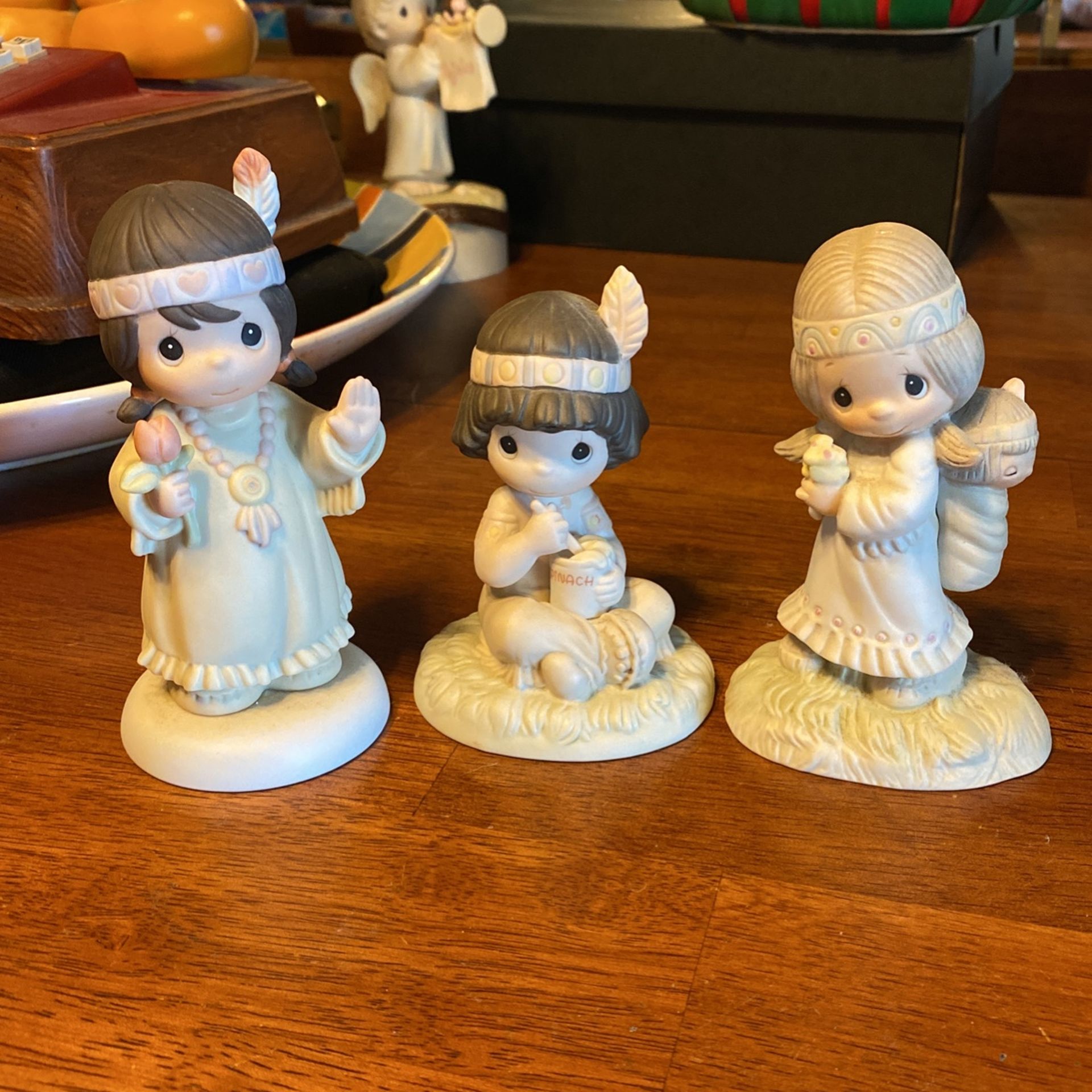 Precious moments set of three Indians
