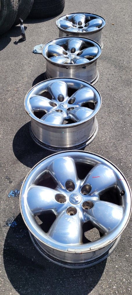 4-Size 20 Inch Dodge Rims With 4 4 mitchelin tires tires T - T - 275/65R20 126/123R