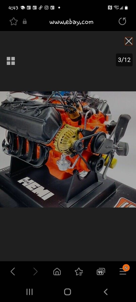L E Dodge 426 Hemi Engine Model