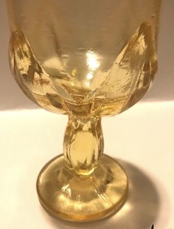Set Of 6 Vintage Glass Goblets  Thumbnail