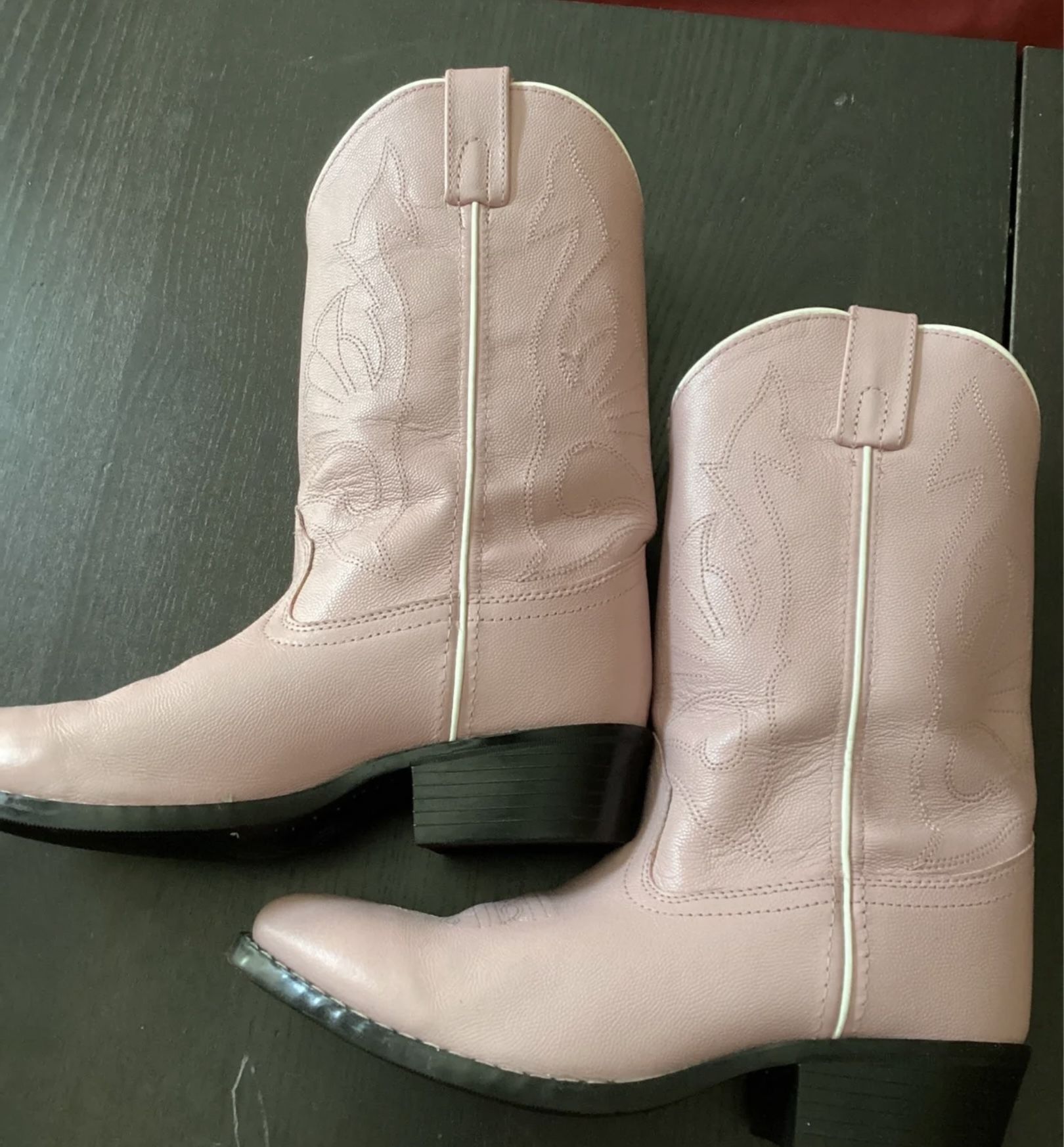Pink Cowgirl Boots Size 4.5