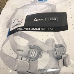 Brand New  Resmed Airfit F30i Full Face Mask With Accessories  Thumbnail