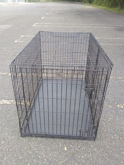 XXL DOG CAGE CRATE Very Safe Reliable And Ready To Use Includes Double Doors And Bottom Changing Tray Fold For Easy Storage Or Transport Pickup Or Del Thumbnail