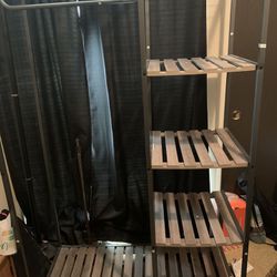 Clothing Rack With Shelves  Thumbnail