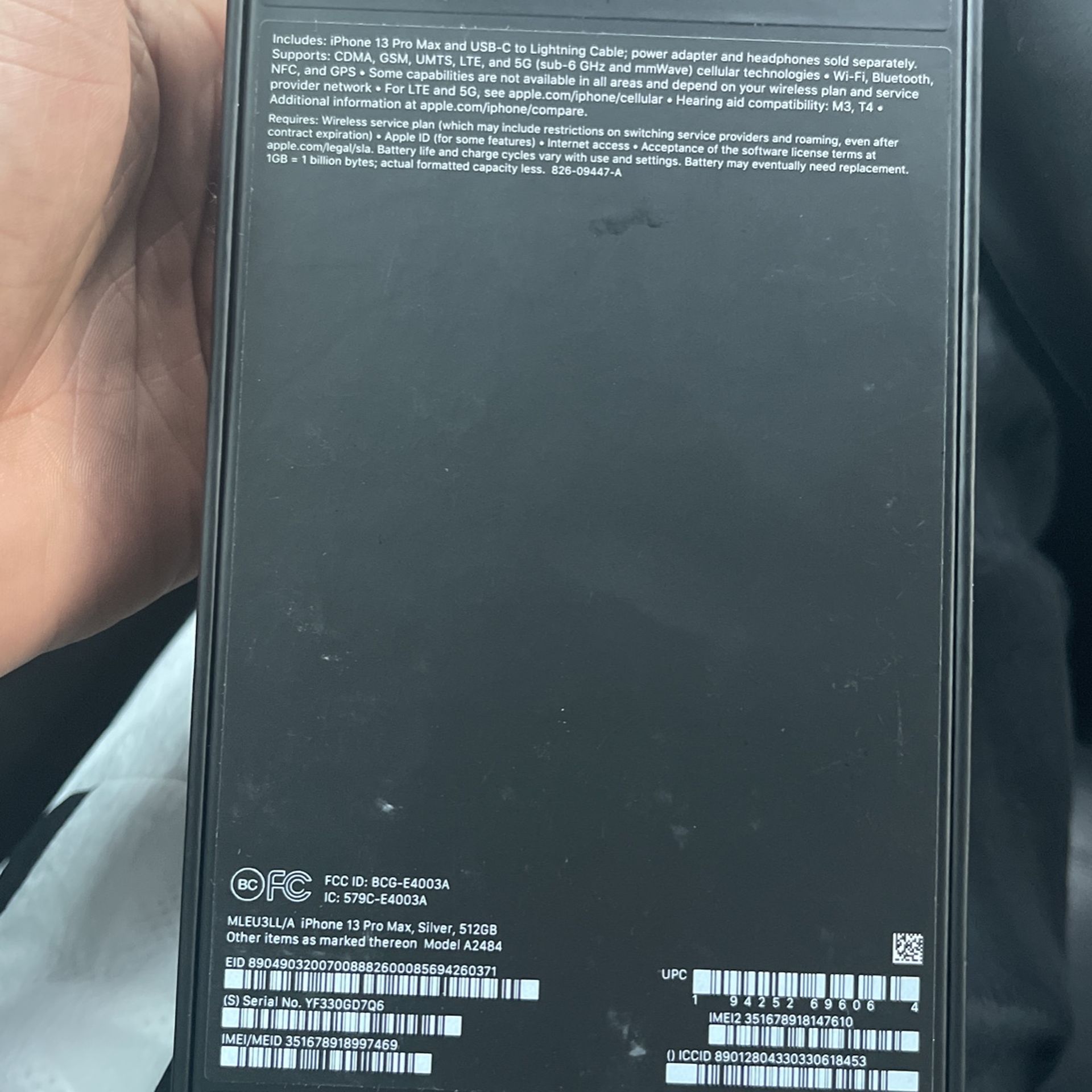 iPhone 13 Pro Max In The Box