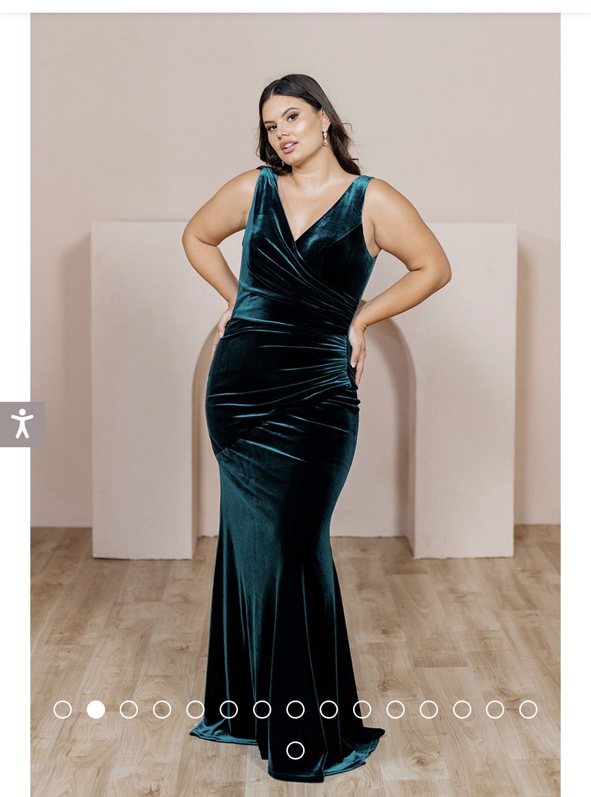 Size 8 Bridesmaids dress: Revelry Dawson dusty Olive In Velvet