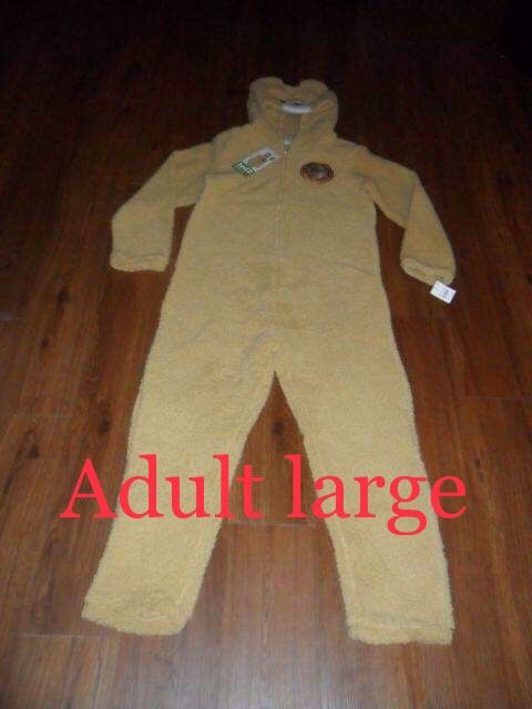 $40 firm each!! 1 Mickey mouse and 1 Ted 2 warm adult costume/pajamas. $40 each or both for $70. CASH ONLY!