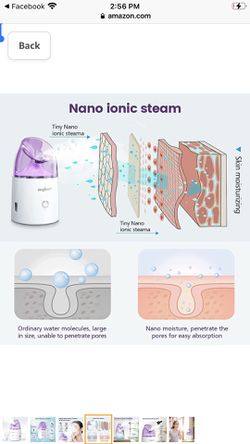  Nano Ionic Facial Steamer，Face Steamer for Home Facial Deep Cleaning, Facial Mister with Moisturizing & Blackhead Removal Kits for Estheticians, Home Thumbnail