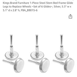 Steel Stem Bed Frame Glide Legs  Thumbnail