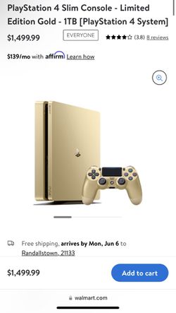 Ps4 Gold Limited Edition Comes With 4 Games And Mic  Thumbnail