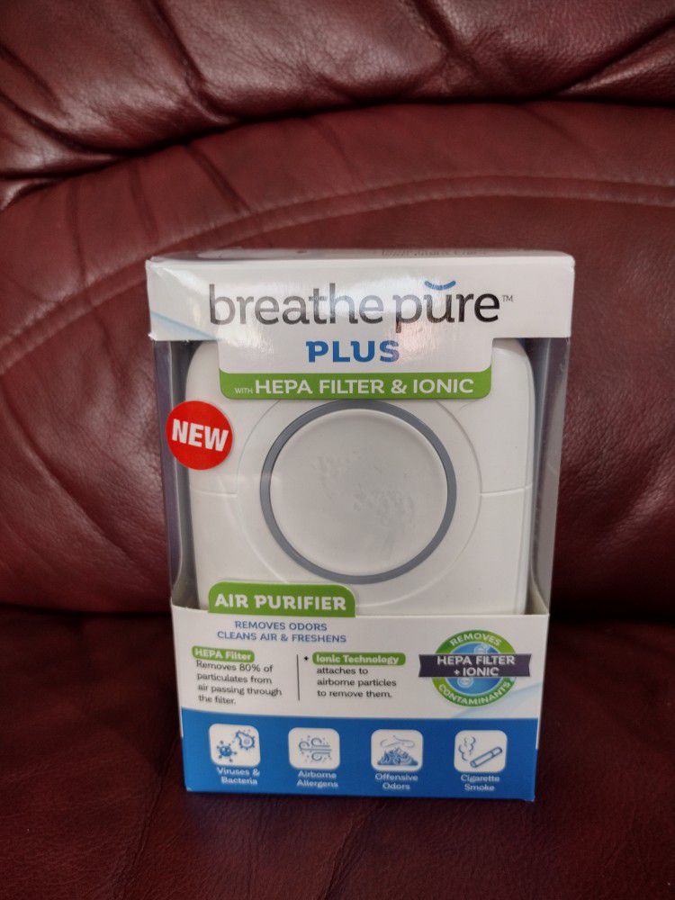BreathePure Plus HEPA Air Purifier, portable, Brand New in box