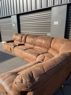 Electric Reclining Sectional - Free Delivery Thumbnail