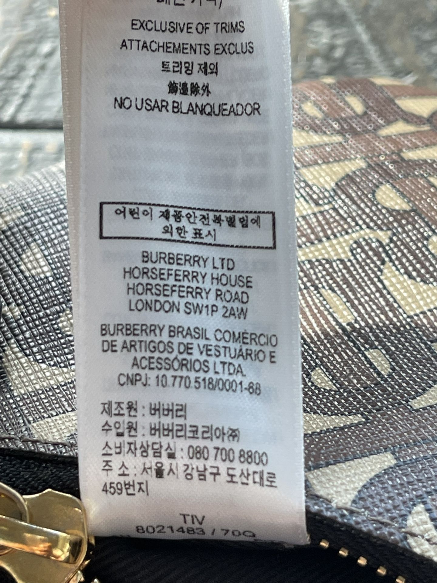 Burberry Monogram Stripe E-canvas Bum Bag