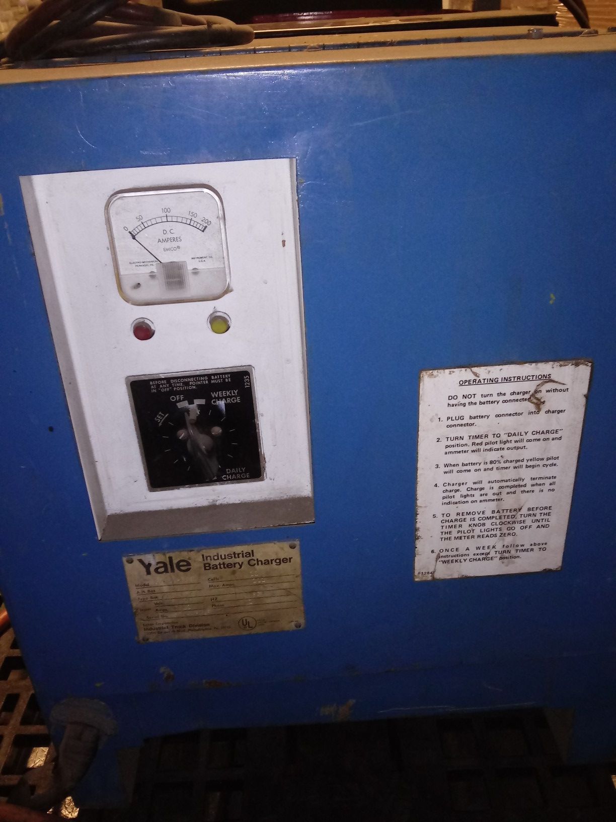 Yale forklift charger.