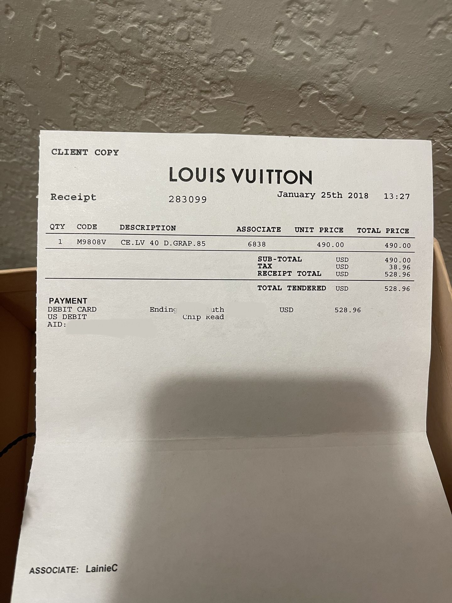 Louis Vuitton Belt