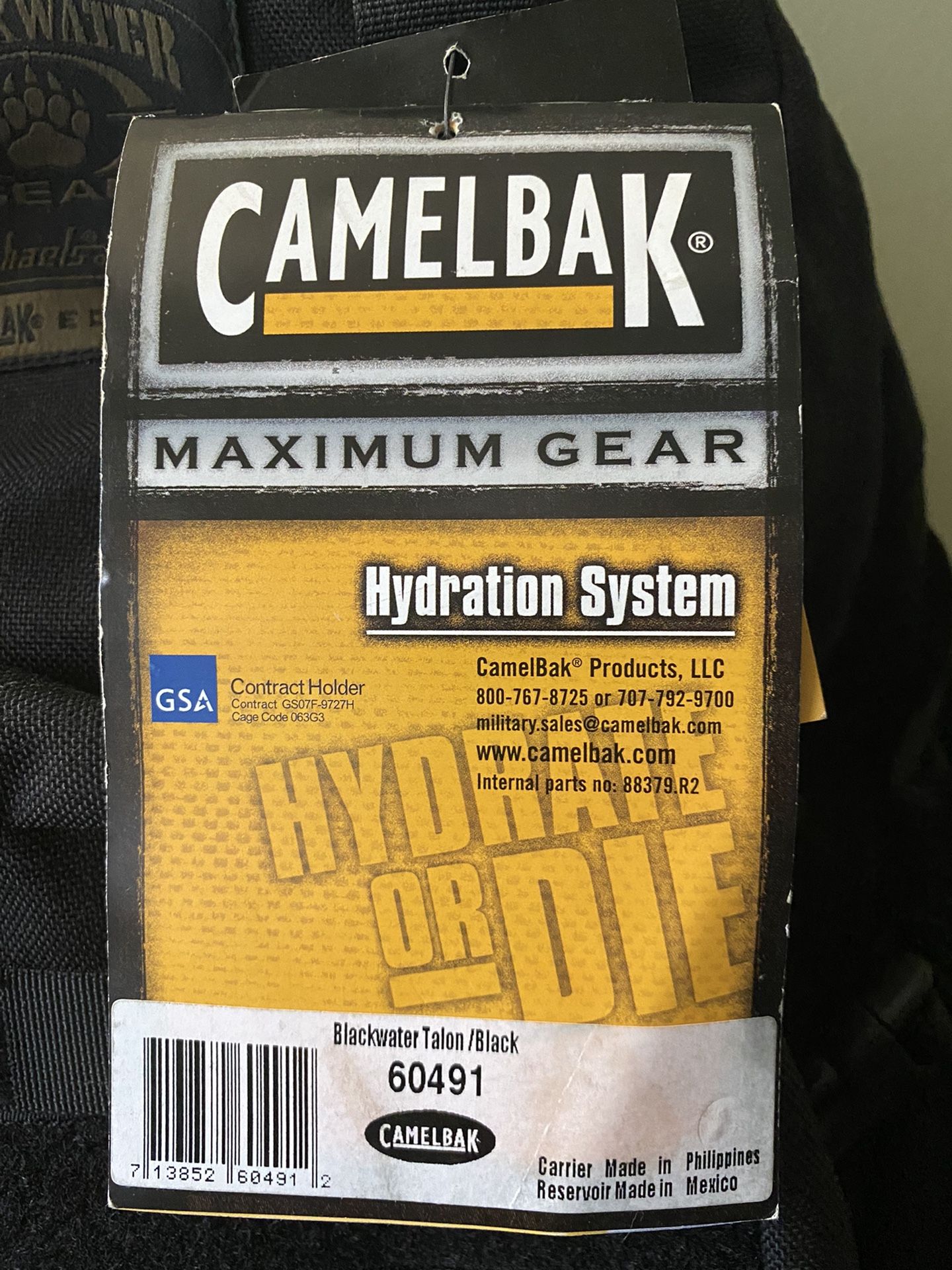 Camebak Backpack With Hydration System