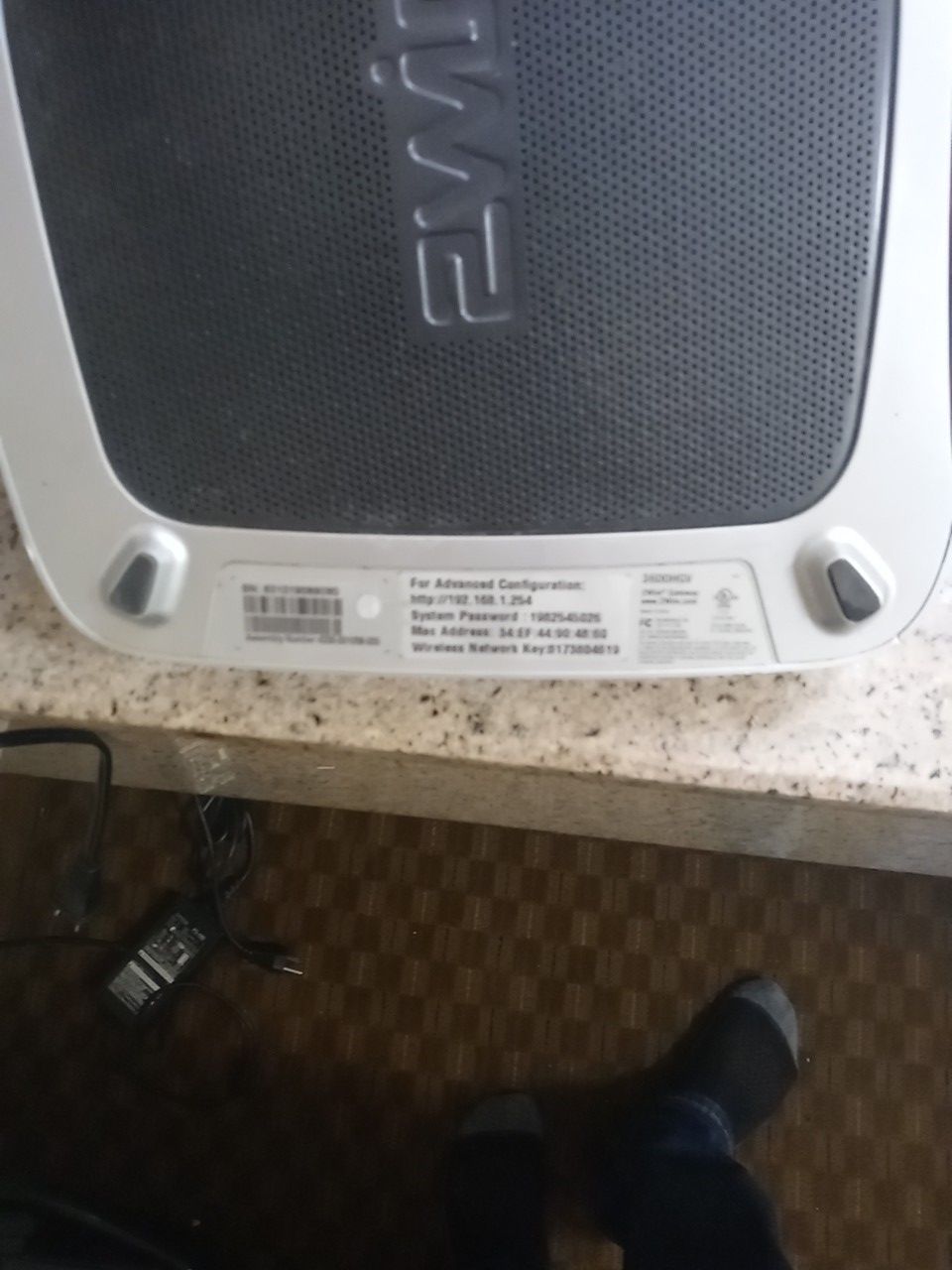 AT&T 2Wire 3800HGV-B Gateway DSL Modem Home WiFi Router
